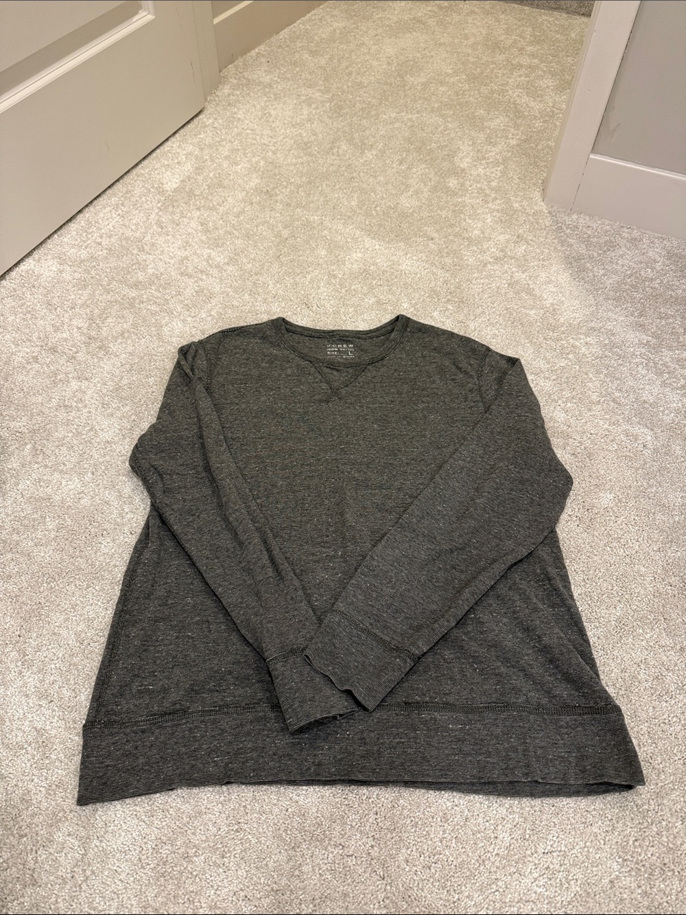 J.Crew Men's Crewneck Shirt - Dark Charcoal